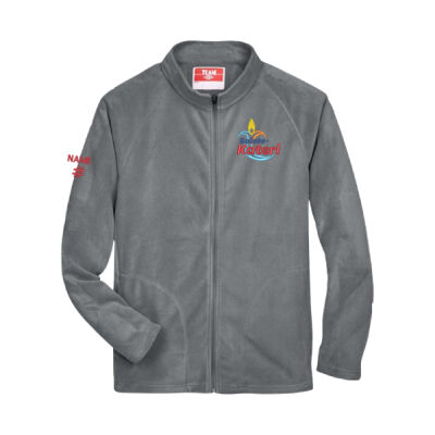 Campus Men's Colourful Embroidered Microfleece Full Zip Thumbnail